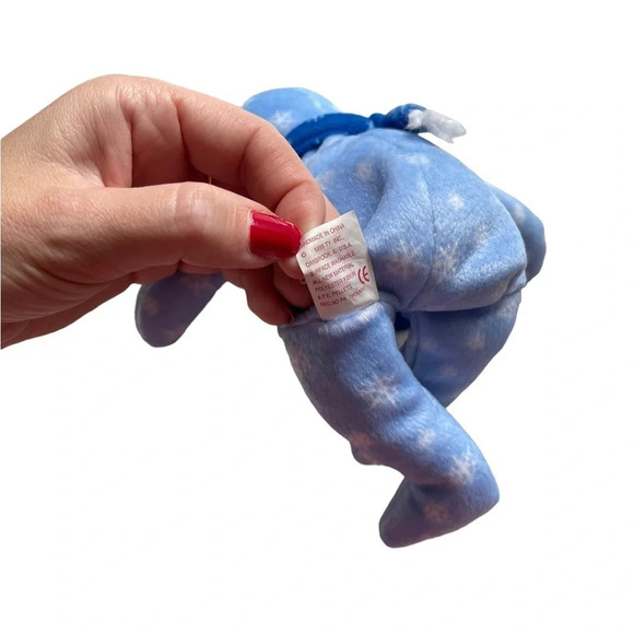 Rare Retired TY Beanie Babies Holiday Teddy 1999 Tush Tag Printed Errors! - Picture 6 of 6